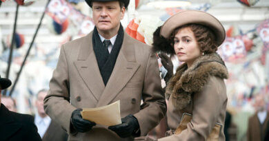 Colin Firth und Helena Bonham Carter während der Dreharbeiten