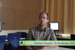 DFG-Schulleiter Stefan Hauter im Camäléon-Intervie
