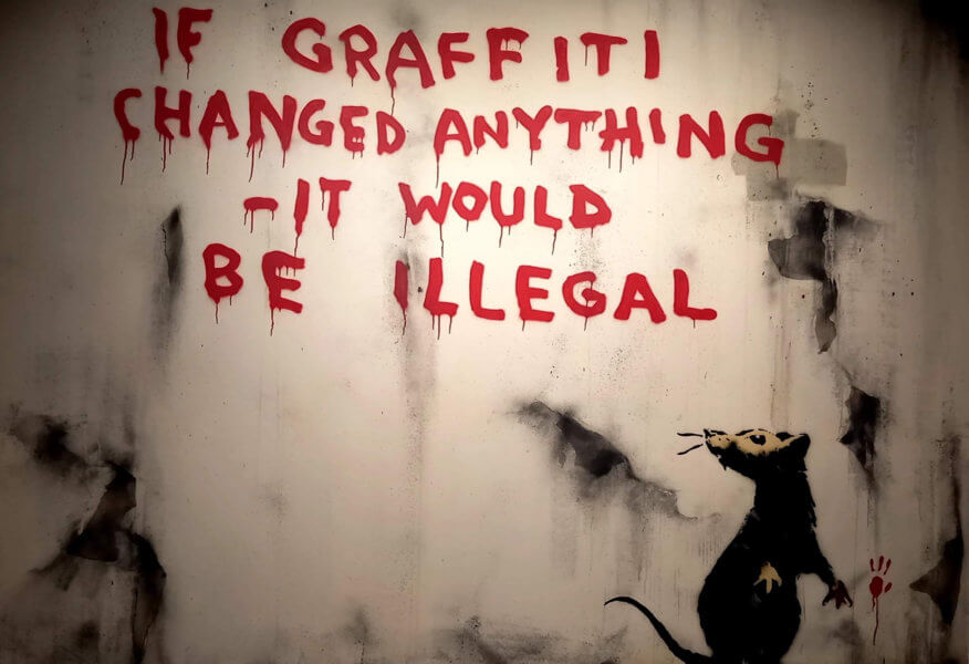 oeuvre de Banksy (photo: Clémence Hehn)