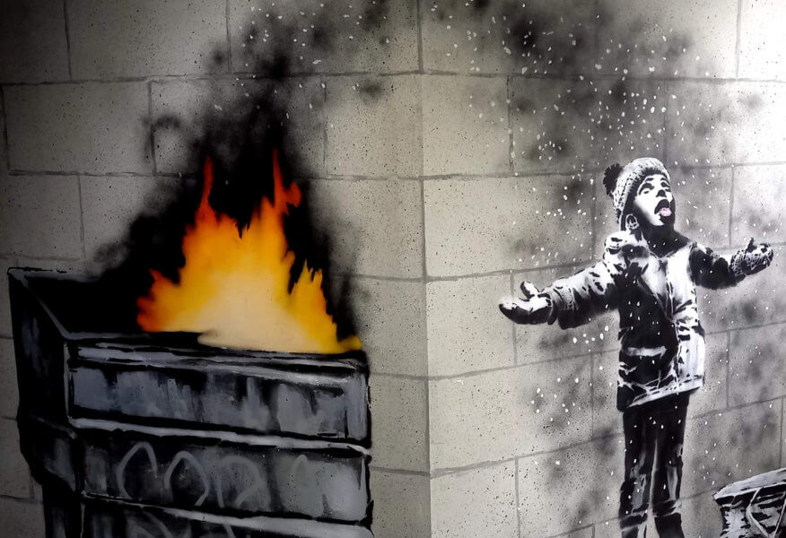 oeuvre de Banksy (photo: Clémence Hehn)