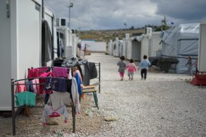 Syrisches Flüchtlingscamp nahe Athen 