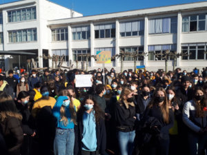 Solidaritätskundgebung der DFG-Schüler*innen