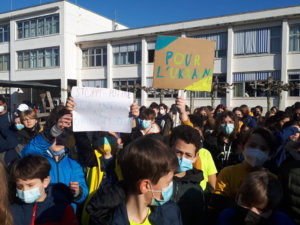 Solidaritätskundgebung der DFG-Schüler*innen