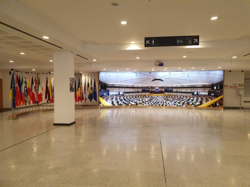 Eingangshalle des Europäischen Parlaments