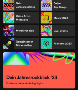 Spotify-Jahresrückblick